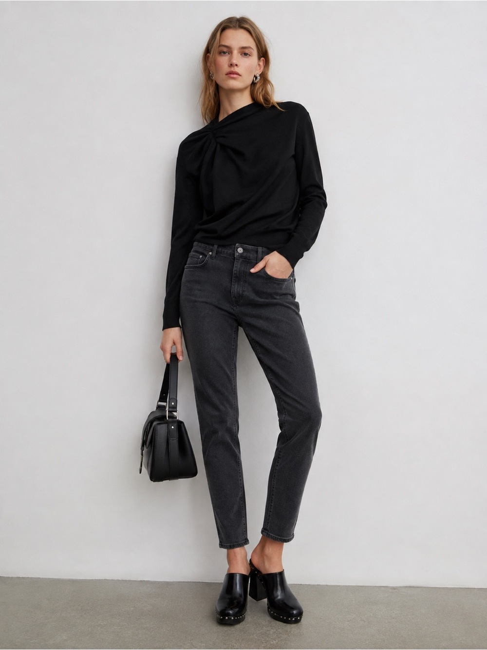 Proenza Schouler black/charcoal denim Jeans size 32